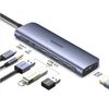 USB ჰაბი UGREEN CM136 (80132) USB-C To HDMI+3*USB 3.0 A+ AUX3.5mm+PD Power Converter-image | Hk.ge