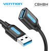 ადაპტერი Vention CBHBH USB 3.0 A Male to A Female Extension Cable 2M black PVC Type CBHBH-image | Hk.ge