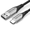 კაბელი Vention CODHF USB-C to USB 2.0-A Cable 1M Gray Aluminum Alloy Type CODHF-image | Hk.ge