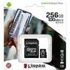 მეხსიერების ბარათი: Kingston 256GB microSDXC C10 UHS-I R100/W85MB/s Canvas Select Plus + SD-image | Hk.ge