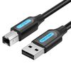USB კაბელი VENTION COQBH USB 2.0 A Male to B Male Cable 2M Black PVC Type COQBH-image | Hk.ge
