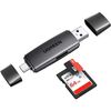ბარათის წამკითხველი UGREEN CM304 (80191) Multifunction Card Reader, USB-A, USB-C, SD/TF, Black-image | Hk.ge