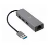 ადაპტერი: Gembird A-AMU3-LAN-01 USB AM Gigabit network adapter with 3-port USB 3.0 hub-image | Hk.ge