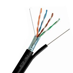 ქსელის კაბელი CAT5e FTP cable OUTDOOR 100% Cu 0.5mm± 0.008mm with messenger 305m 10096-image | Hk.ge
