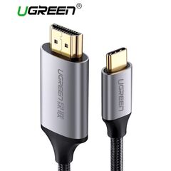 HDMI კაბელი Ugreen MM142 (50570) USB C HDMI Cable Type C to HDMI 1.5M Thunderbolt 3 for MacBook Samsung Galaxy S9 / S8 Huawei Mate 10 Pro P20 USB-C HDMI Adapter Type C to HDMI Cable 1.5M-image | Hk.ge