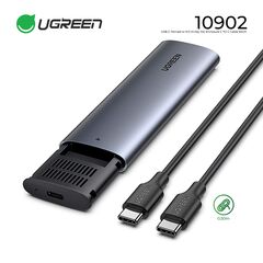 მეხსიერების ადაპტერი UGREEN 10903 USB-C to M.2 NGFF 5G Enclosure A TO C Cable 50cm-image | Hk.ge