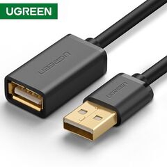USB დამაგრძელებელი UGREEN 10317 USB 2.0 A Male to A Female Cable 3m (Black)-image | Hk.ge