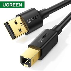 პრინტერის კაბელი UGREEN 10351 USB 2.0 AM to BM Print Cable 3m (Black)-image | Hk.ge
