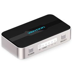 Vention AFFH0 3 In 1 Out HDMI Switcher Gray Metay Type-image | Hk.ge