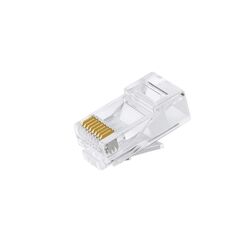 Vention IDBR0-100 Cat.5E UTP RJ45 Modular Plug Transparent 100 Pack-image | Hk.ge