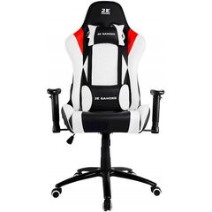 გეიმერული სკამი;2E GAMING Chair BUSHIDO White/Black-image | Hk.ge