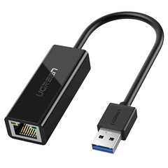 ლან ადაპტერი UGREEN CR111 (20256) USB 3.0 to RJ45 Gigabit Ethernet Adapter, Black-image | Hk.ge