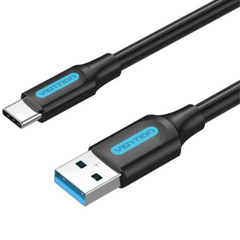 USB კაბელი Vention COZBF USB 3.0 A Male to C Male Cable 1M Black PVC Type COZBF-image | Hk.ge