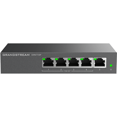 სვიჩი Grandstream GWN7700P Unmanaged Network Switches 5-ports Gigabit Ethernet PoE 4-Ports Desktop wall-mount-image | Hk.ge