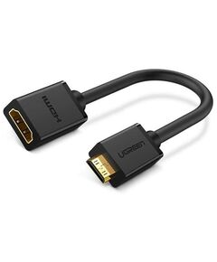 ადაპტერი UGREEN (20137) Mini HDMI Male to HDMI Female Adapter Cable 22cm (Black)-image | Hk.ge