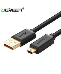 USB კაბელი UGREEN US132 (10386) USB 2.0 A Male to Mini 5 Pin Male Cable 3m (Black)-image | Hk.ge