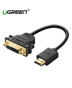 ადაპტერი UGREEN 20136 HDMI Male to DVI Female Adapter Cable 22cm (Black) HDMI TO DVI-image | Hk.ge