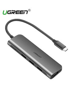 ადაპტერი UGREEN CM136 (50209) USB Type C to HDMI + USB 3.0*3 + PD Power Converter-image | Hk.ge