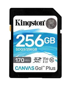 მეხსიერების ბარათი Kingston 256GB SDXC C10 UHS-I U3 R170/W90MB/s Canvas Go Plus SDG3/256GB-image | Hk.ge