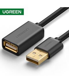 USB დამაგრძელებელი UGREEN 10317 USB 2.0 A Male to A Female Cable 3m (Black)-image | Hk.ge