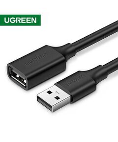 USB დამაგრძელებელი UGREEN 10316 USB 2.0 A Male to A Female Cable 2m (Black)-image | Hk.ge