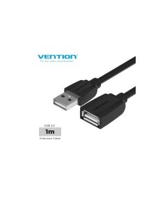 ადაპტერი Vention VAS-A44-B100 USB2.0 Extension Cable 1M Black VAS-A44-B100-image | Hk.ge
