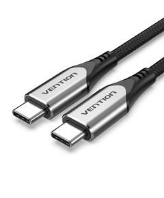 USB კაბელი Vention TAAHF Cotton Braided USB-C to USB-C 3.1 Cable 1M Gray TAAHF-image | Hk.ge