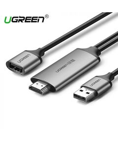 ადაპტერი UGREEN CM151 (50291) USB to HDMI Digital AV Adapter 1.5m Gray-image | Hk.ge