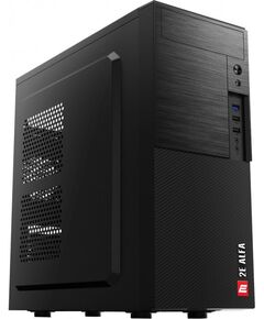 ქეისი: 2E Computer case ALFA (E1903U-400)with PSU 2EATX400, MidT,2xUSB2.0,1xUSB3.0, steel (side panel), black-image | Hk.ge