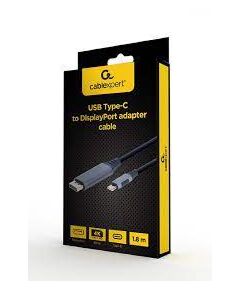 კაბელი: Gembird CC-USB3C-DPF-01-6 USB Type-C to DisplayPort Adapter cable 1.8 m-image | Hk.ge