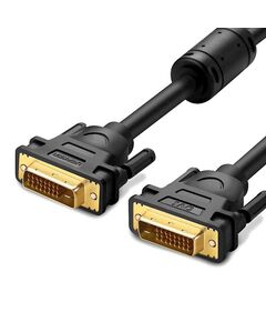 DVI კაბელი UGREEN DV101 (11604) DVI-D 24+1 Male to Male Dual Link Video Cable, 2m, Black-image | Hk.ge