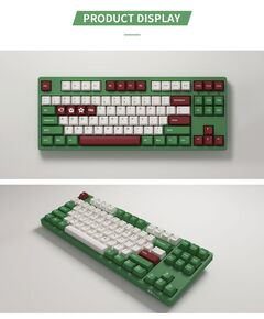 კლავიატურა Akko Keyboard 3087 Matcha Red Bean Cherry MX Red, RU, Green-image | Hk.ge