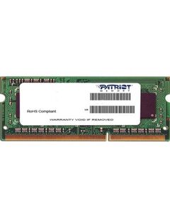 ოპერატიული მეხსიერება: Patriot DDR3 4GB 1600MHz SODIMM 1.35V - PSD34G1600L2S 99384-image | Hk.ge