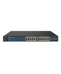 50AP Wireless Management 24-port GbE PoE.Switch at 185W 4SFP L2 19i-image | Hk.ge