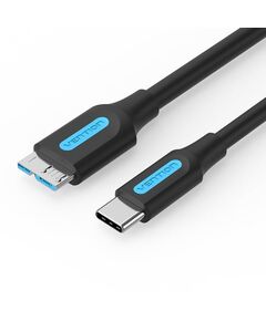 კაბელი: VENTION CQABD USB 3.0 C Male to Micro-B Male 2A Cable 0.5M Black-image | Hk.ge