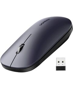 მაუსი UGREEN MU001 (90372) Wireless 2.4G Slim Silent Mouse, 4000DP, Light Black-image | Hk.ge