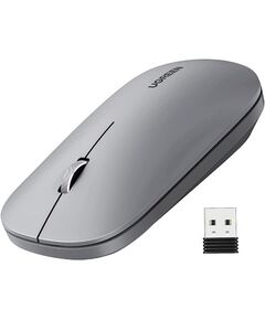 მაუსი Ugreen MU001 (90373), Wireless, 4000DPI, USB, Mouse, Light Gray-image | Hk.ge