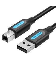 კაბელი Cable/ AM-BM/ VENTION COQBG USB 2.0 A Male to B Male Printer Cable 1.5M Black PVC Type-image | Hk.ge