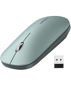 მაუსი UGREEN MU001 (90374) Wireless 2.4G Slim Silent Mouse, 4000DP, Green-image | Hk.ge