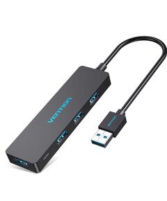 USB ჰაბი: VENTION CHKBB 4 Ports USB 3.0 HUB 0.15M Black-image | Hk.ge