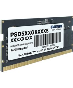 ოპერატიული მეხსიერება: Patriot Signature DDR5 16GB 4800MHz SODIMM - PSD516G480081S-image | Hk.ge