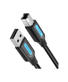 USB კაბელი: VENTION COQBF USB 2.0 A Male to B Male Cable 1M Black PVC Type-image | Hk.ge