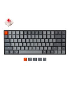 კლავიატურა Keychron K2 84 Key Gateron Hot-Swappable Mechanical Keyboard White LED Red Russian Layout-image | Hk.ge