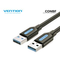 USB კაბელი VENTION CONBF USB 3.0 A Male to A Male Cable 1M Black PVC Type-image | Hk.ge