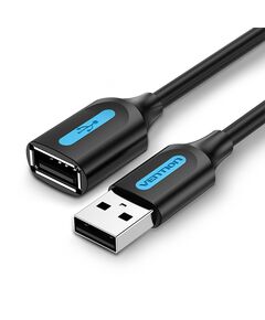 USB კაბელი VENTION CBIBF USB 2.0 A Male to A Female Extension Cable 1M black PVC Type-image | Hk.ge