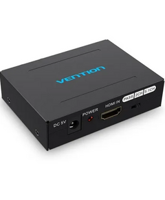 HDMI აუდიო გამყოფი VENTION AFHB0 HDMI to HDMI/Optical Fiber Audio/2RCA Audio Converter Black-image | Hk.ge