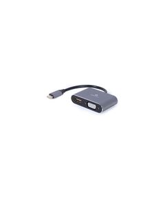 ადაპტერი: Gembird A-USB3C-HDMIVGA-01 USB Type-C to HDMI + VGA Display Adapter Space Grey-image | Hk.ge