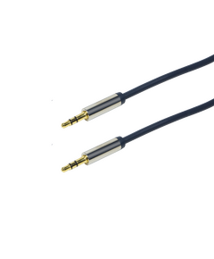 კაბელი: Logilink CA10100 3.5mm 3-Pin/M to 3.5mm 3-Pin/M Audio Cable 1m Blue-image | Hk.ge