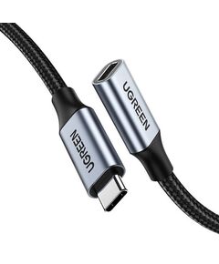 USB ადაპტერი UGREEN US372 (30205), Type-C To Type-C, 1m, Gray-image | Hk.ge