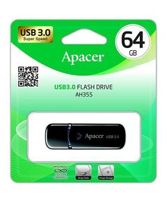 Apacer 64GB USB 3.1 AH355 Black-image | Hk.ge
